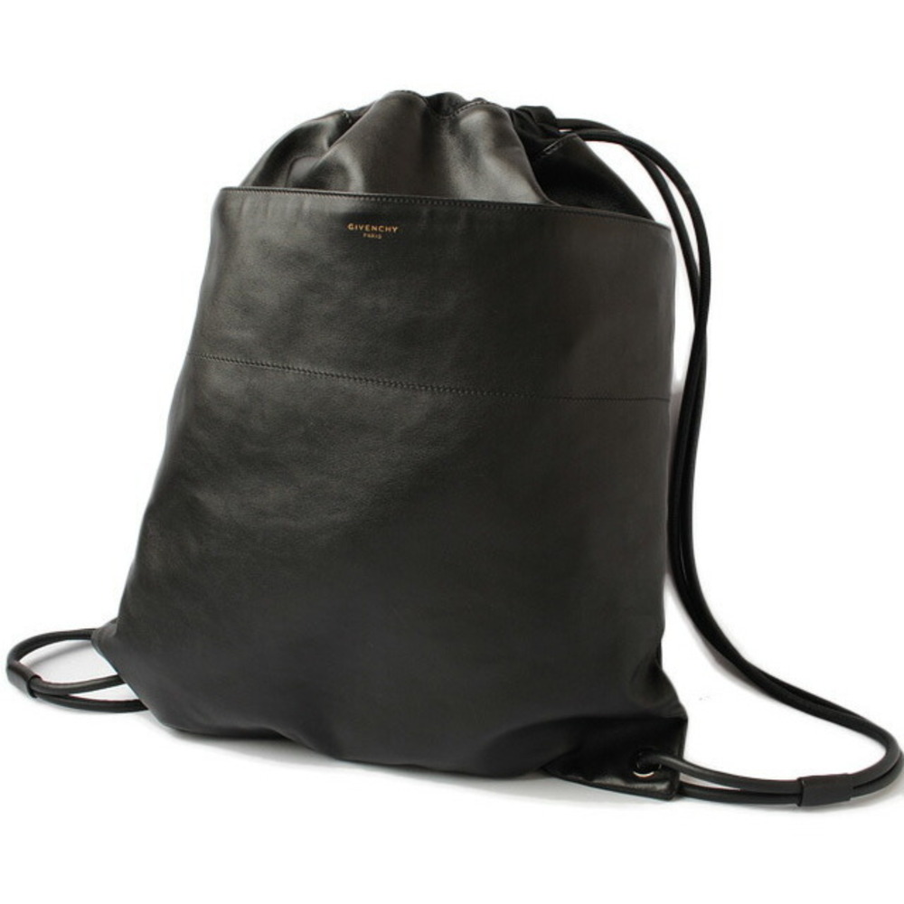 Givenchy Black Leather Drawstring Backpack - image 1
